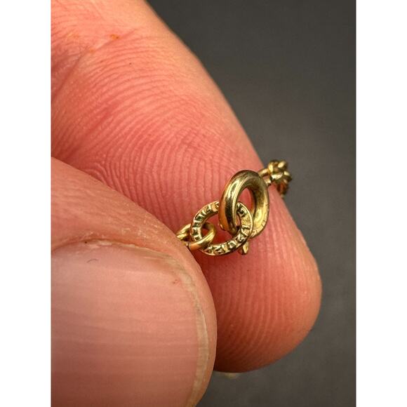 SOLID 14k Yellow Gold Filled Floating Opal Chip Pendant w/ 1/20 12K Necklace - Picture 14 of 16